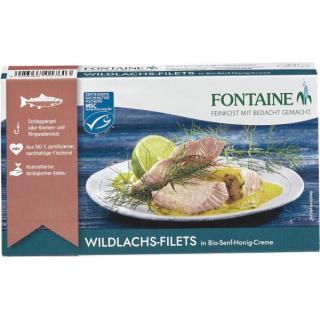 Wildlachs-Filets in Bio Senf Honig Creme