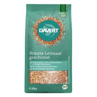 BIO Braune Leinsaat geschrotet