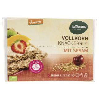 BIO Vollkorn Knäckebrot mit Sesam
