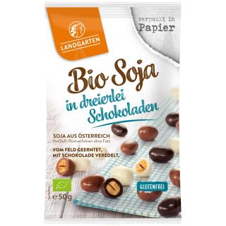 BIO Soja in dreierlei Schokolade